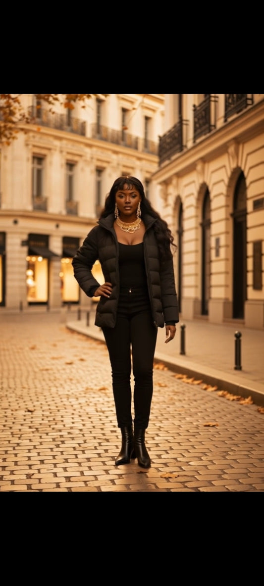 PERSONALBEST74 Luxury Heavy Padded Puffer Coat.